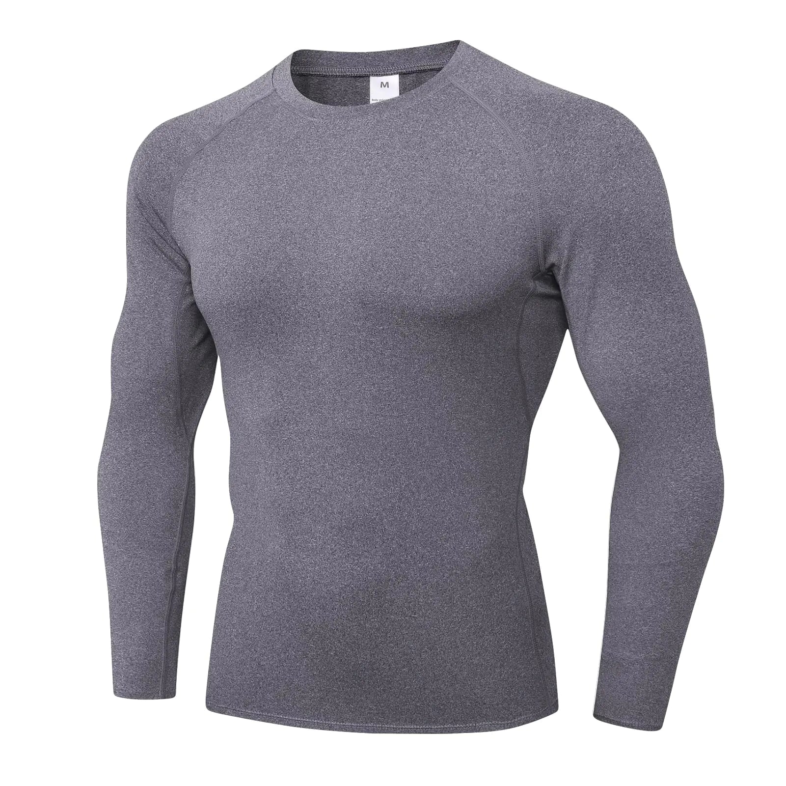Mens Compression Shirt Long Sleeve Athletic T-Shirt Sports Workout Undershirts Running Baselayer Tops