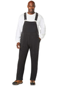 KingSize Mens Big & Tall Fleece Overalls - 4XL Heather Charcoal