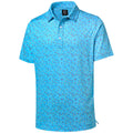 Mens Polo Shirt Performance Moisture Wicking Mens Golf Shirts Casual Lightweight Golf Shirt Dry Fit Fashion Print Short Sleeve Fun Polo Shirts for Men