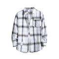 Men's Flannel Shirt - Long Sleeve Button-Up Plaid Casual Dress Shirt Big & Tall