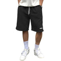 Men's Casual Beach Shorts - Geometric Texture Drawstring Shorts with Pockets