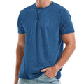 KLIEGOU Mens T-Shirts - Elasticity Cotton Crew Neck Tees 2166 Dark Blue S