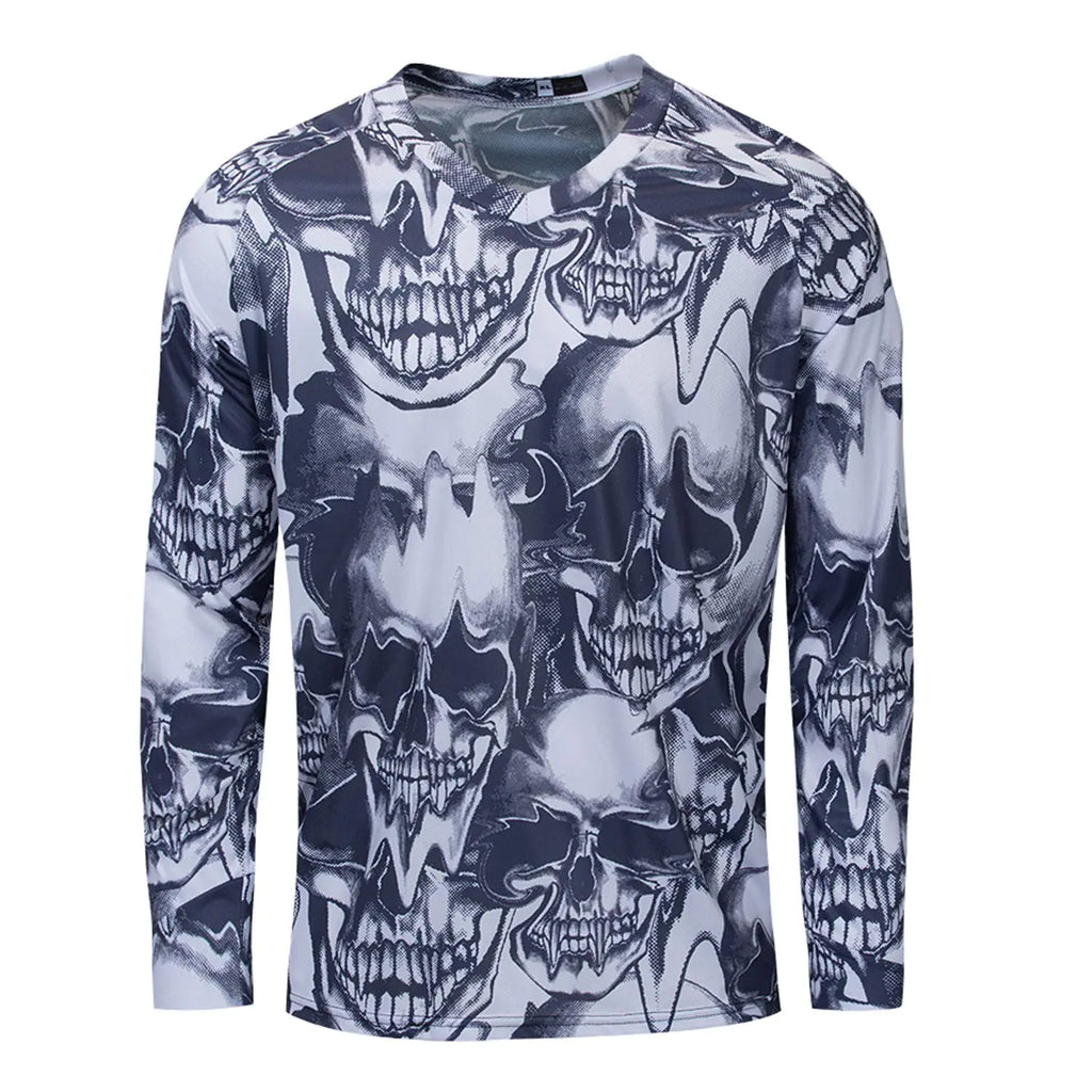 PSPORT Men's Motocross Jersey - Long Sleeve Mountain Bike Dirt Bike Racing Shirt