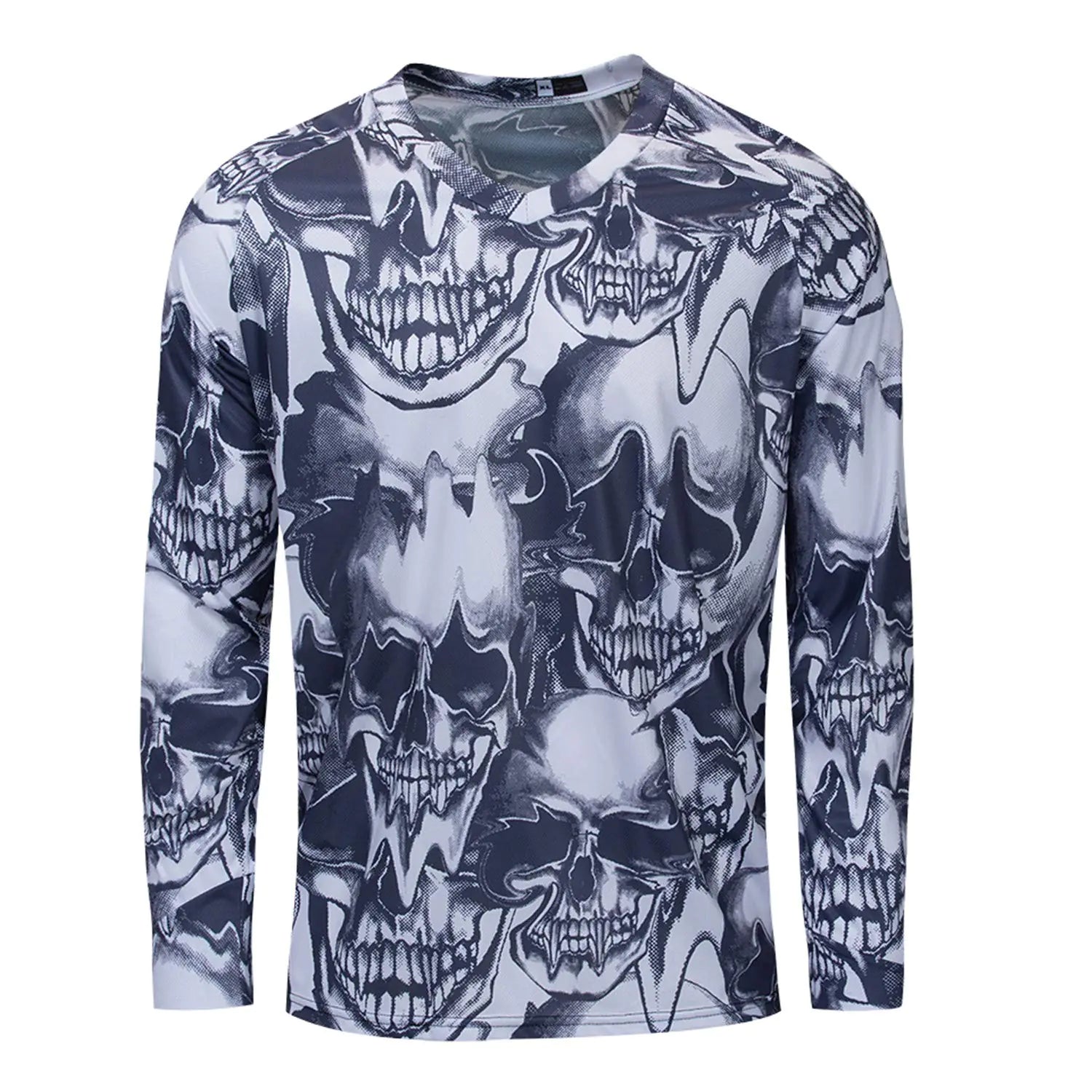 PSPORT Men's Motocross Jersey - Long Sleeve Mountain Bike Dirt Bike Racing Shirt