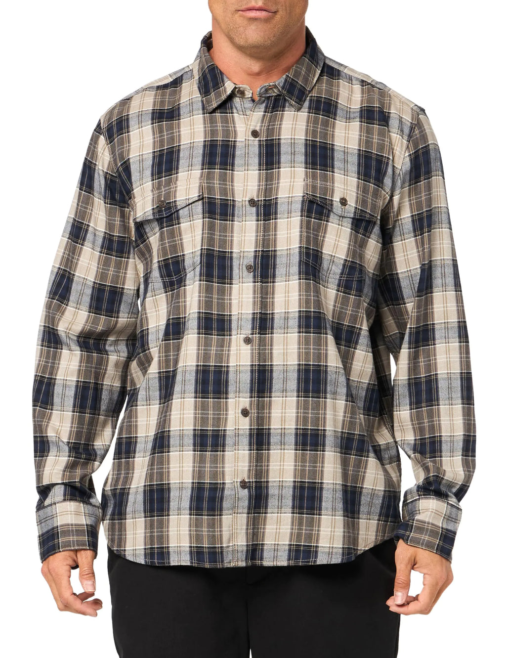 PAIGE Mens Everett Long Sleeve Shirt BlackBerry Storm