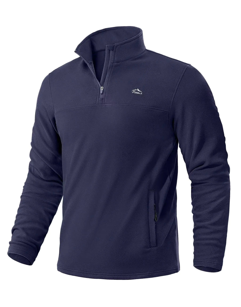 Men's Quarter Zip Fleece Pullover - Warm Midweight Golf Sweatshirt with Pockets