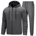 RYLY Men's 2-Piece Tracksuit - Full Zip Athletic Sweatsuit Jogging Set