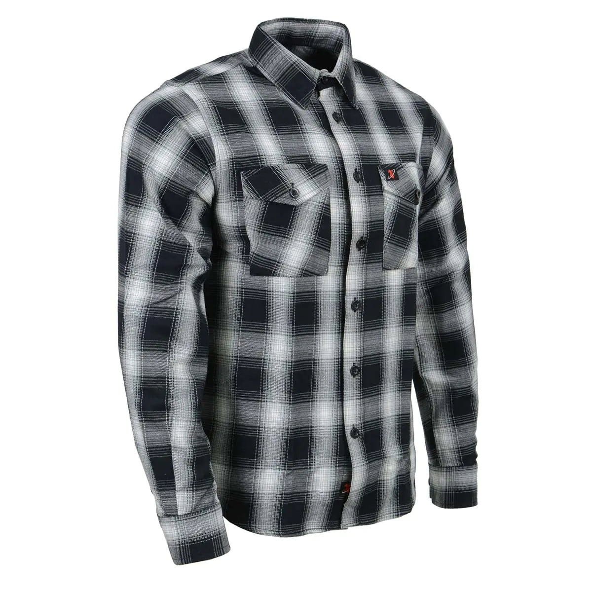 Milwaukee Leather Men’s Casual Flannel Plaid Long Sleeve Button Down Cotton Shirts MNG - 2X-Large
